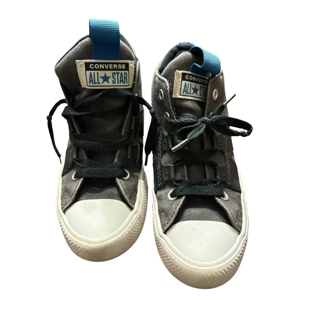 Converse Chuck Taylor All Star Ultra Mid Gray Black Blue Kids Size 1 372836C